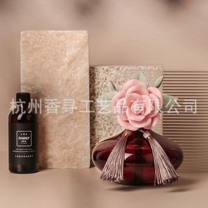 Seek Aroma Ceramic <b>Reed</b> <b>Diffuser</b> Handmade Flameless Aromatherapy Essential <b>Oil</b> Home Gift Set Fresh Air All Season - Product Image 2