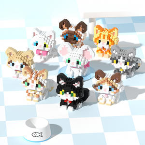 Mini Ensemble de Blocs de Construction à Assembler, Modèles d'Animaux (Chien, Chat), Animaux de Compagnie de Dessin Animé DIY (Corgi, Pug, Caniche, Schnauzer), Jouet en Briques, Cadeau - Product Image 6