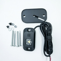 Mini projecteur LED étanche 12V, lumière LED bicolore blanc ambre 12V, projecteur LED à intensité variable avec interrupteur