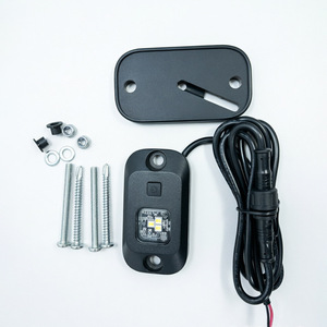 Luz LED para roca de 12V pequeña e impermeable, luz LED de doble color blanco y ámbar de 12V con interruptor regulable - Product Image 3