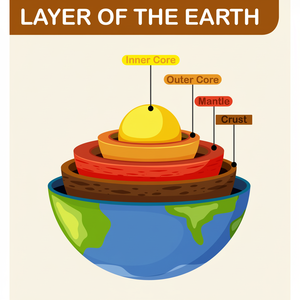 Modelo de capa de tierra 3D de alta calidad para ayuda de enseñanza de geografía - Product Image 1