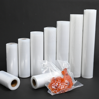 Rouleaux de film plastique gaufré personnalisé, souple, écologique, pour scellage sous vide, sacs rétractables en nylon PE pour emballage alimentaire - Vente en gros