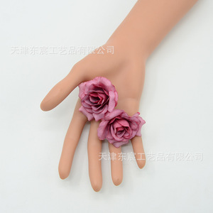 Dongchen Crafts Artificial Silk Rose Diamond Roses <b>Wedding</b> <b>Props</b> Home Decor DIY Craft Materials - Product Image 2
