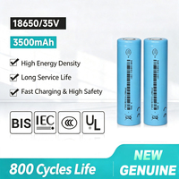 Prix de gros usine – Cellules de batterie cylindriques rechargeables au lithium-ion 18650 35V 3.7V 3500mAh 10.2A pour trottinettes électriques