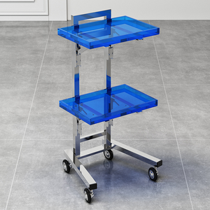 Stainless steel beauty and hair salon folding cart internet-famous small cart hair salon tools hair cutting - Product Image 3