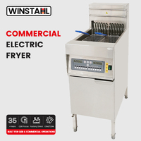 Friteuse électrique commerciale 18 kW 28 L, machine à frire électrique pour restaurant, cuisine de restauration rapide, modèle ZH-18A-1