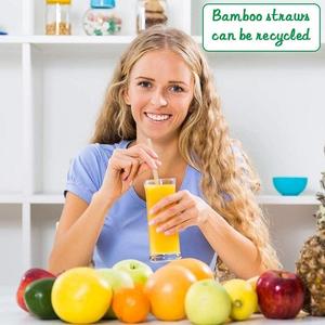All'ingrosso della fabbrica usa e getta naturale fibra di bambù <span class=keywords><strong>paglia</strong></span> di bambù cannucce di bambù usa e getta - Product Image 4