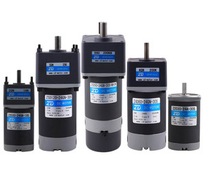 ZD 모터 60mm-104mm 10W-200W 와트 고토크 영구 자석 12 볼트 24V 브러시 DC 전동 기어 모터 Z2D/Z3D/Z4D - Product Image 2