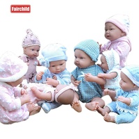 Fairchild 12 Zoll Babypuppe Gummi-Modepuppe Modellspielzeug Weiche Simulationskleidung Unisex Alter 2-14+