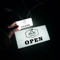 Enseigne lumineuse LED rectangulaire personnalisée, murale extérieure, en acrylique 3D, pour la publicité de logos de cafés et de commerces.