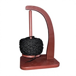 AZ ENTERPRISES AZE-YS056 Eco-Friendly Portable Wooden Double Spindle Yarn Holder & Spinner Stand for Knitting <b>Crochet</b> Sewing - Product Image 4