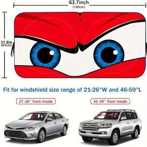 2025 <span class=keywords><strong>Amazon</strong></span> vente chaude titane argent imprimé voiture <span class=keywords><strong>pare</strong></span>-soleil haute qualité feuille d'aluminium <span class=keywords><strong>pare</strong></span>-<span class=keywords><strong>brise</strong></span> pour voitures fenêtre avant - Product Image 6