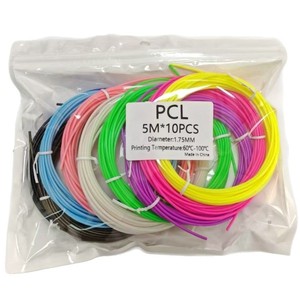 Bersil Pcl 3D Pen <b>Filament</b> 1.75Mm 5M 10Pcs Multicolor Low Temperature Printing Material - Product Image 4