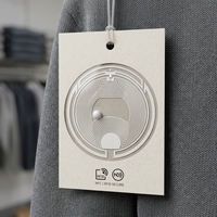 Étiquette RFID anti-contrefaçon double fréquence HF+UHF pour vêtements, en matériau PET, taille 26 mm, puce EM4425