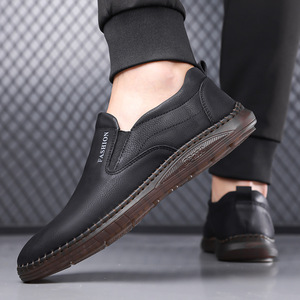 รองเท้าโลฟเฟอร์หนังลำลองผู้ชาย ระบายอากาศได้ดี พื้นยาง ทำที่เมืองเหวินโจว - Product Image 4