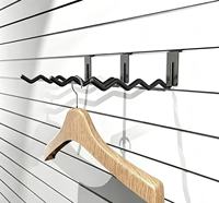 Crochets en U galvanisés robustes de 4 mm, supports de panneaux à fentes personnalisables, fixation murale multifonctionnelle, rangement non pliable