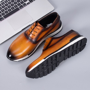 Zapatos Deportivos Casuales de Otoño Invierno para Hombre, Modernos y Deportivos, Antideslizantes, de Cuero Genuino, con Cierre de Cordones, Transpirables y Ligeros - Product Image 4