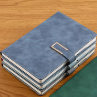 Carnet scolaire à reliure thermique en cuir PU souple A5/A6 B5, impression personnalisée du logo, style magnétique, couverture rigide