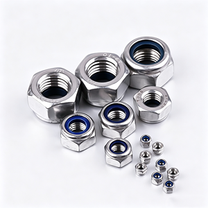 Tuercas de Seguridad Hexagonales de Acero Inoxidable 304 DIN985-87 de Alta Calidad con Inserto de Nylon, Antiaflojamiento, Autoblocantes, M3-M22 - Product Image 3