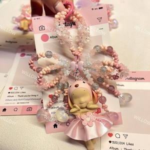 Bow Keychain Hippers Phone Bag Charms Hangers Luxury Fashion Chains <b>Doll</b> Clothes Accessoires Custom Chains <b>Cute</b> Gift - Product Image 3