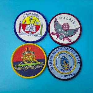 Custom Velcro <b>Patch</b> High Quality <b>Back</b> Hook & Loop Woven Badge for Garment Hats - Product Image 1
