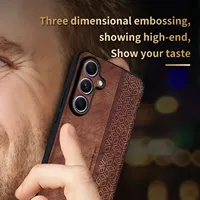 NOUVELLE Coque de téléphone en cuir pour Samsung Galaxy S25 Ultra Plus A16 A06 5G A05S M14 A04E M04 F04 Housse de protection antichoc en silicone