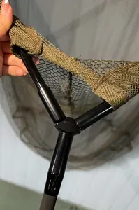 Net set net rod fishing gear with folding and telescopic net rod