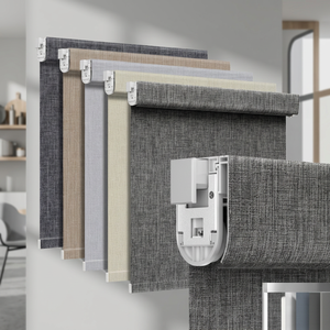 Persianas Enrollables Opacas Inalámbricas, Sin Perforación, para Ventanas Corredizas Interiores, Diseño Moderno Art Deco, Personalizables, Fáciles de Instalar, Aislantes Térmicas - Product Image 3