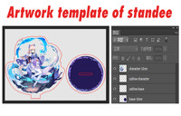Support en acrylique transparent personnalisé pour anime, avec impression sur mesure et création de votre propre design