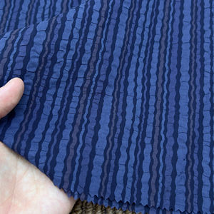 Tissu en coton froissé rayé 80 g/m² prérétréci, prêt à l'emploi, 50 pouces, sans repassage - Product Image 4