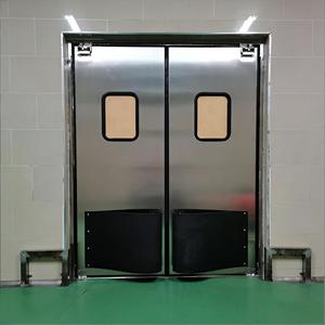 <span class=keywords><strong>Porta</strong></span> a Battente Resistente agli Urti in PVC con Piastra in Acciaio Inox per Ospedali, Fornita da OUTUS - Product Image 4