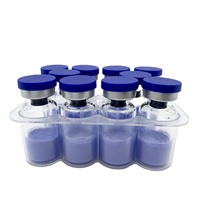 Matière première GHK-Cu Collagène Peptide Poudre Bleue Haute Pureté Grade 50 100mg pour Cosmétiques et Soins Bucco-dentaires