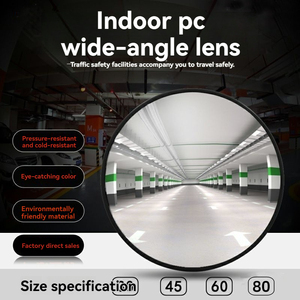 Espejo de seguridad de tráfico interior convexo de 30CM de alta calidad, intersección de punto ciego de 130 grados para advertencia Visual en intersecciones - Product Image 4