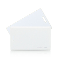 Carte RFID intelligente vierge programmable, format clamshell, épaisseur 1,8 mm, TK4100 T5577, blanche, pour contrôle d'accès, vente en gros