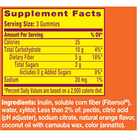 Gomitas de Fibra Prebiótica FibrePure para la Salud Digestiva - 120 Gomitas de Naranja, 5g de Fibra Vegetal, Sin Azúcar - Dropshipping y 3PL