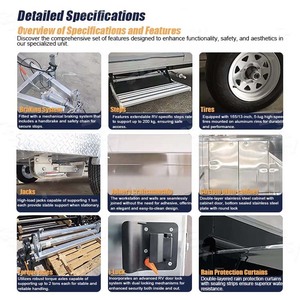 Restaurante móvil Cafetería Camión de comida rápida Remolque de comida de catering totalmente equipado Equipos de cocina completos de acero inoxidable - Product Image 5