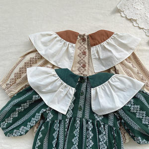 Mono de manga larga de bambú de Otoño de una pieza nueva moda 100% algodón orgánico recién <span class=keywords><strong>nacido</strong></span> 0- 24M Ropa de niña bebé - Product Image 6