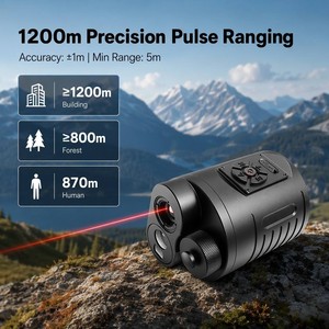 Lunette thermique tactique 3-en-1 avec télémètre à impulsions, imagerie et laser point rouge 870m LinduNV - Product Image 5