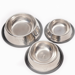 Cuenco duradero <span class=keywords><strong>para</strong></span> mascotas de acero inoxidable Rarewe, fácil de limpiar, con fondo de goma, cuencos de agua y comida <span class=keywords><strong>para</strong></span> cachorros, gatitos, <span class=keywords><strong>gatos</strong></span> y perros - Product Image 2