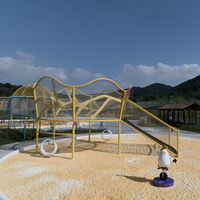 NetsTribe Crochet Corde Aire de Jeux Extérieure Non Alimentée Grand Parc Aventure IP Thème Enfants Aire de Jeux