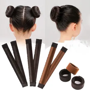 Chapa de cabelo para mulheres e meninas, faixa de trança mágica fácil para pentear donuts, suporte para pentear, ferramenta DIY