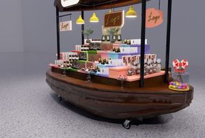 <span class=keywords><strong>Chariot</strong></span> de nourriture pour hot-dogs en forme d'arachide, stand de présentation de restauration rapide, <span class=keywords><strong>bar</strong></span> à bonbons, <span class=keywords><strong>chariot</strong></span> à grains de café utilisé dans les centres commerciaux - Product Image 3