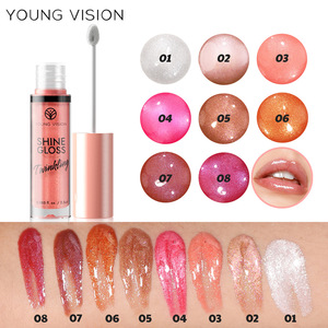 YOUNG VISION Conjunto de 2 Peças: Gloss Labial com Brilho Fino + Lápis Labial Matte para Lábios em Degradê Ombre, Tamanho Regular, Cores Vibrantes - Product Image 3