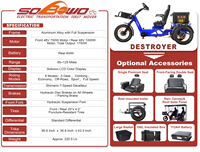 Nouveau tricycle électrique cargo longue portée à 3 roues, vélo de livraison avec batterie lithium amovible 60Ah, 1750W, 200kg pour passagers