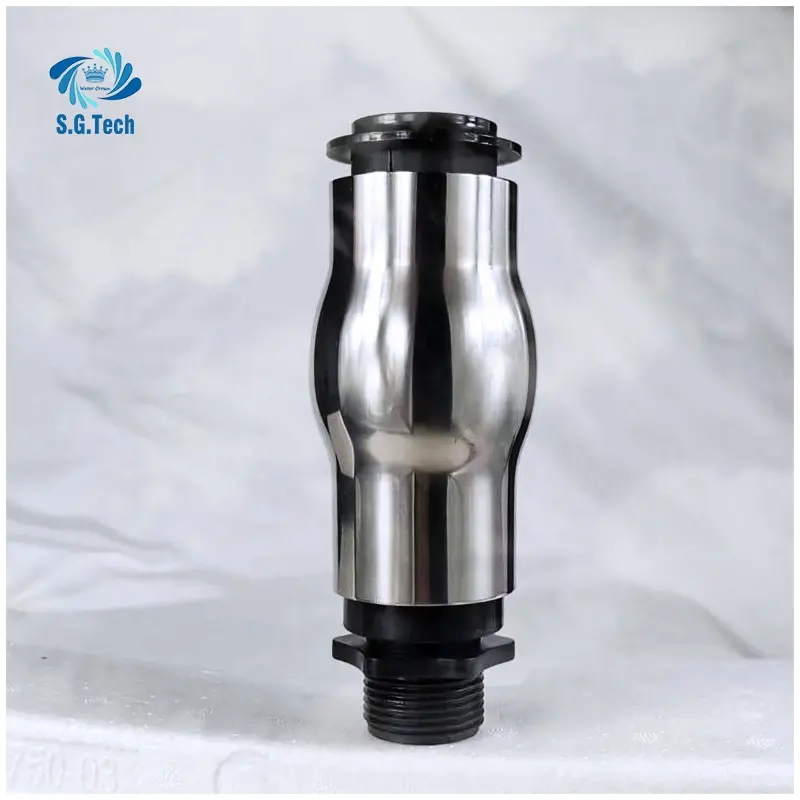 High Quality Plastic With Stainless Steel Euro Ice Nozzle For Garden Fountain