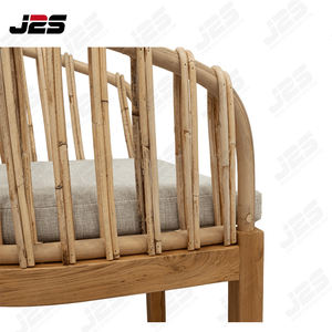 Comfort Outdoor Lounge <span class=keywords><strong>Chair</strong></span> Silla tejida de bambú para exteriores para mesas y sillas de jardín - Product Image 4