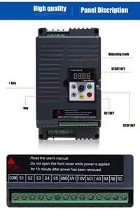 Convertisseur analogique Delta VCO BOP-2 VFD Compact Universal 5.5KW 380v Variable Frequency Drive Converter