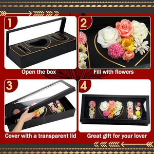 Coffret Cadeau 2026 Saint-Valentin Remise de Diplôme Halloween – Têtes de Roses Artificielles Écologiques en Savon – Fleurs de Savon « Pour Toi » - Product Image 5
