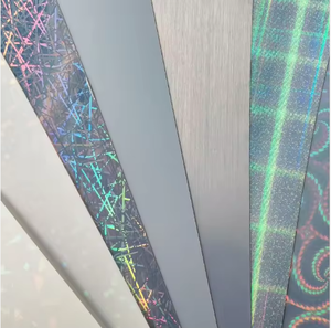 Film adhésif holographique arc-en-ciel brillant imperméable A4 personnalisé avec effet 3D - Product Image 4