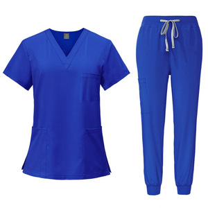Set di Camici Medici Unisex a Maniche Corte in Poliestere Dobby Elastico ad Asciugatura Rapida per Sala Operatoria Ospedaliera, Personalizzabili con Logo, Taglia <span class=keywords><strong>XL</strong></span> - Product Image 5